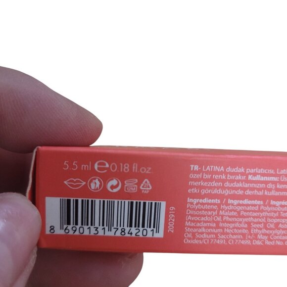 FARMASI Latina Lip Lacquer 01 Confidente Vibrant‎ Long Lasting Coral 0.18 fl.oz - Picture 9 of 13